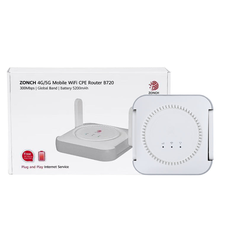 ZONCH B720 4G/ 5G Mobile WiFi CPE Router White