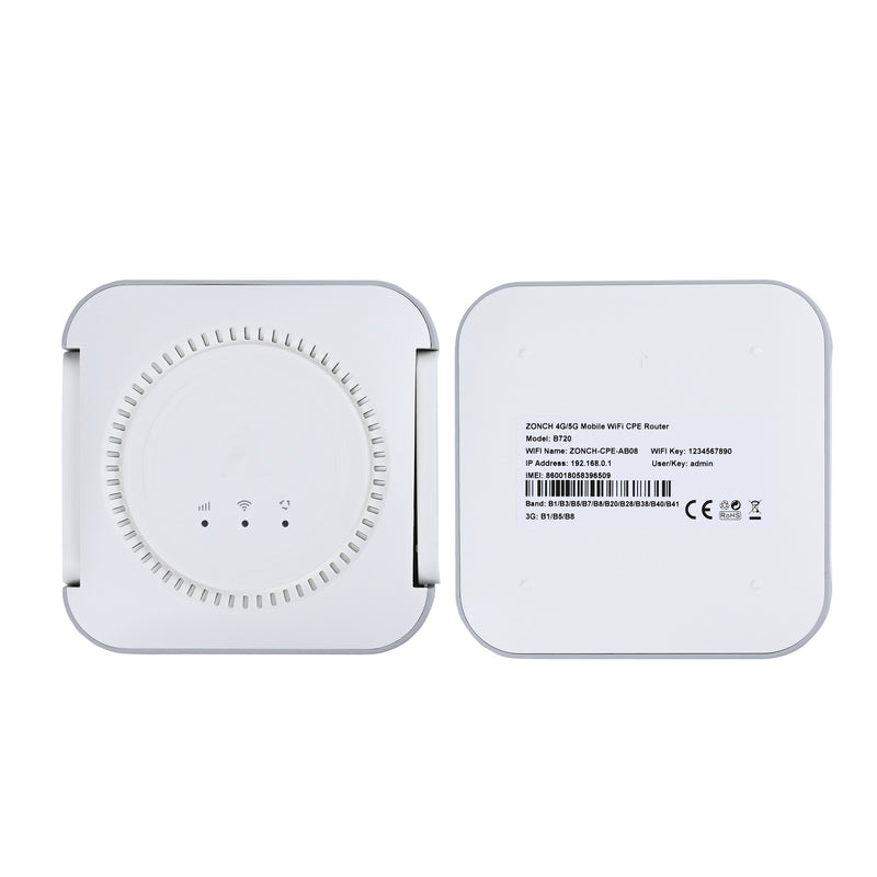 ZONCH B720 4G/ 5G Mobile WiFi CPE Router White