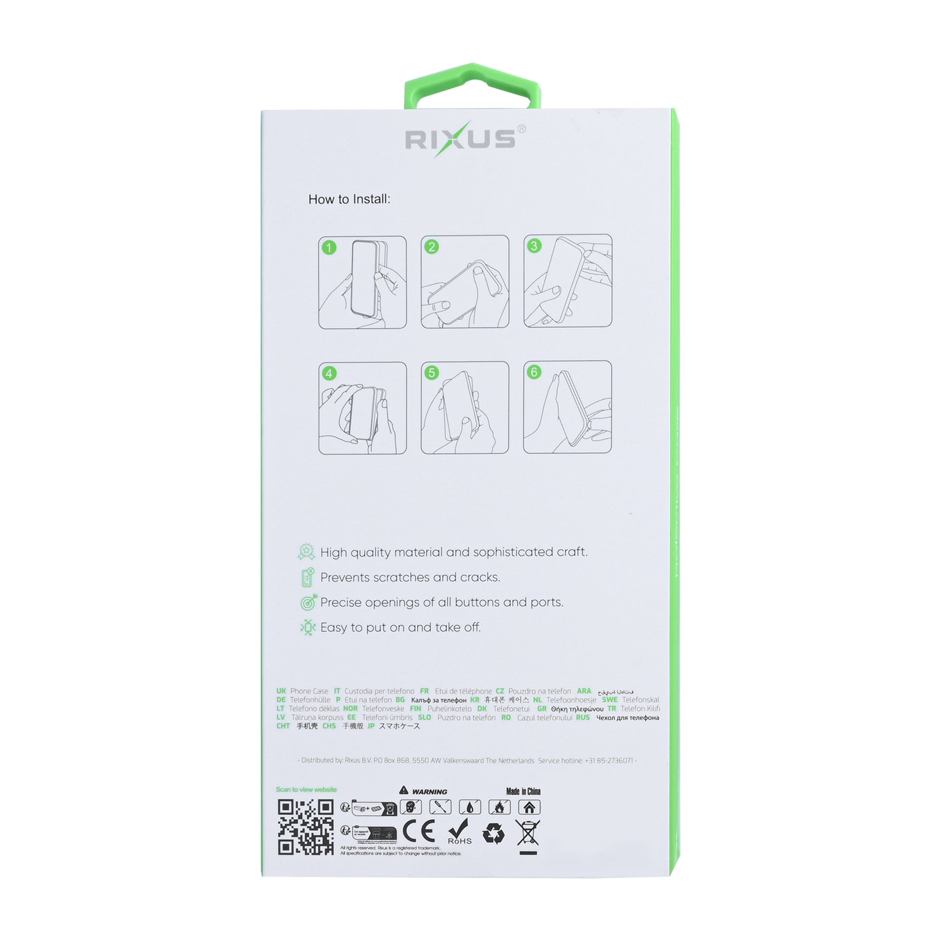 Rixus Anti-Burst Case For Samsung Galaxy S25 FE Transparent