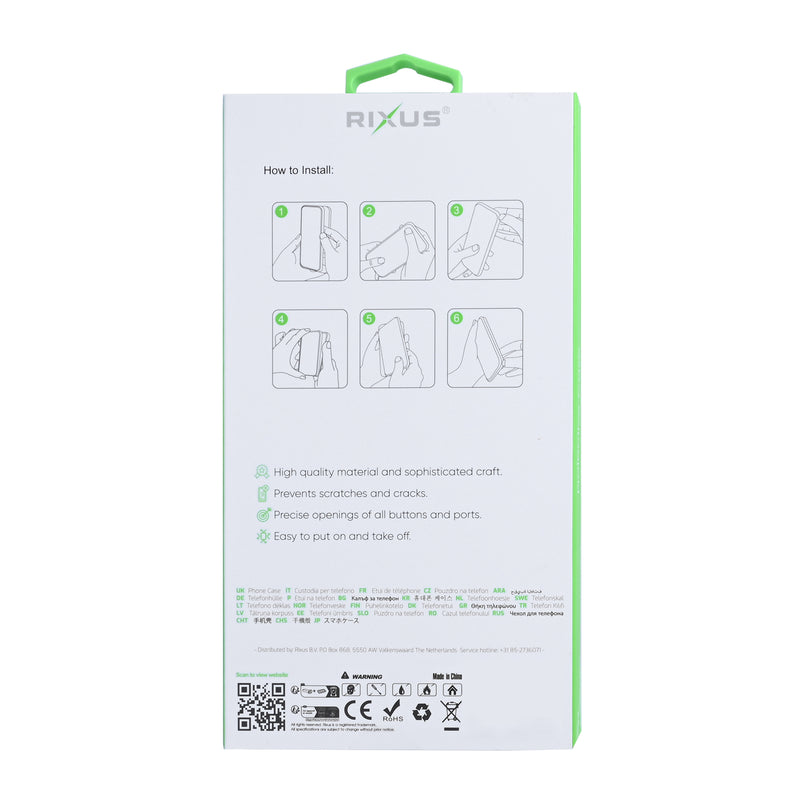 Rixus Anti-Burst Case For Samsung Galaxy S25 FE Transparent