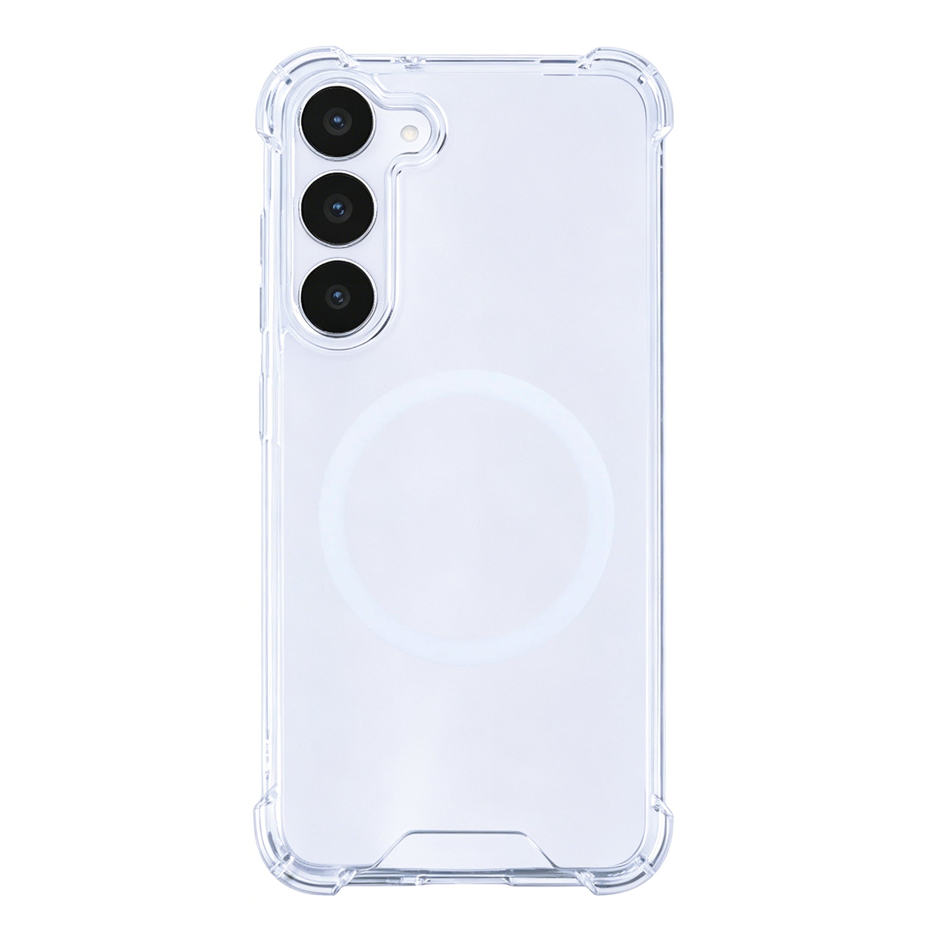 Rixus Anti-Burst Case With MagSafe Compatible For Samsung Galaxy S25 FE Transparent