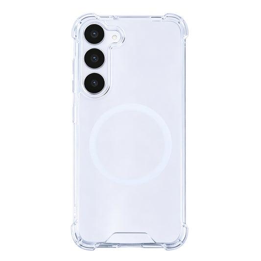 Rixus Anti-Burst Case With MagSafe Compatible For Samsung Galaxy S25 FE Transparent
