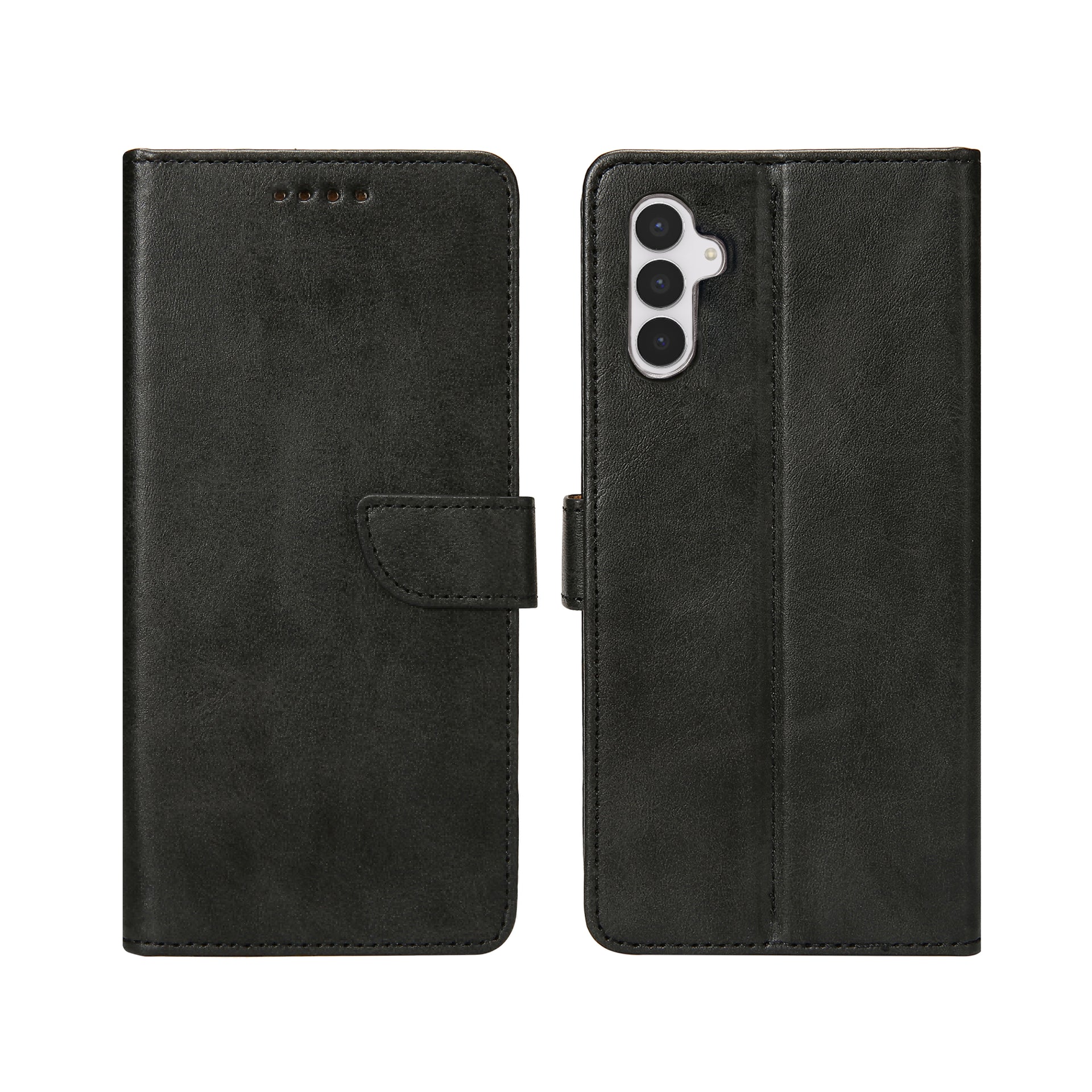 Rixus Bookcase For Samsung Galaxy S25 FE Black