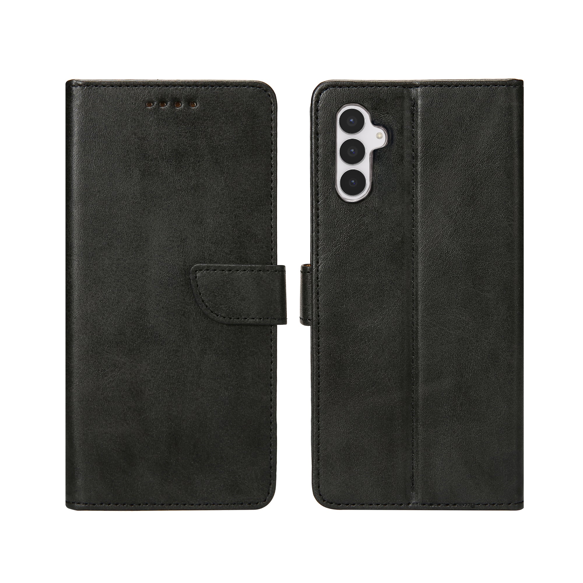 Rixus Bookcase For Samsung Galaxy S25 FE Black