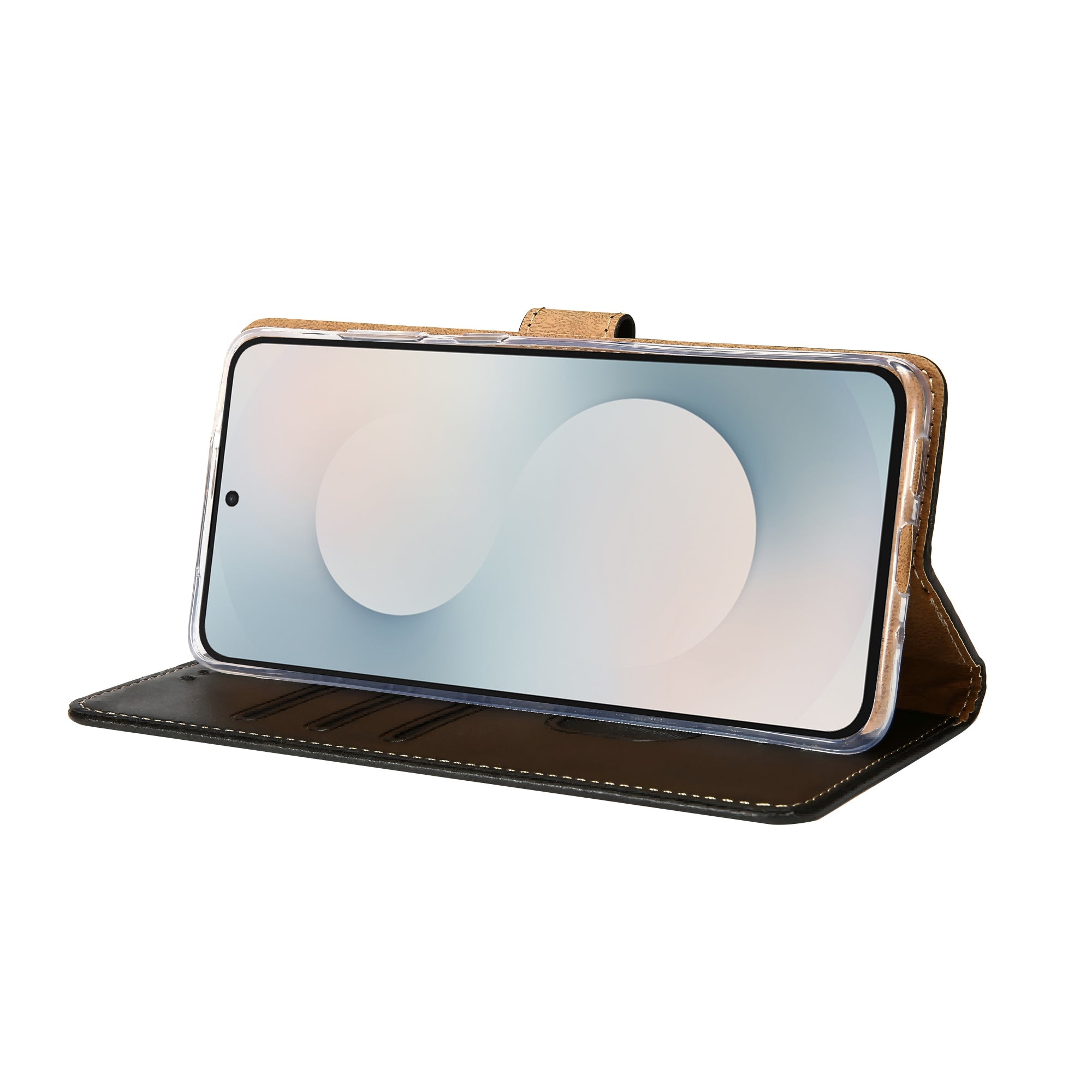 Rixus Bookcase For Samsung Galaxy S25 FE Black