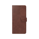 Rixus Bookcase For Samsung Galaxy S25 FE Brown