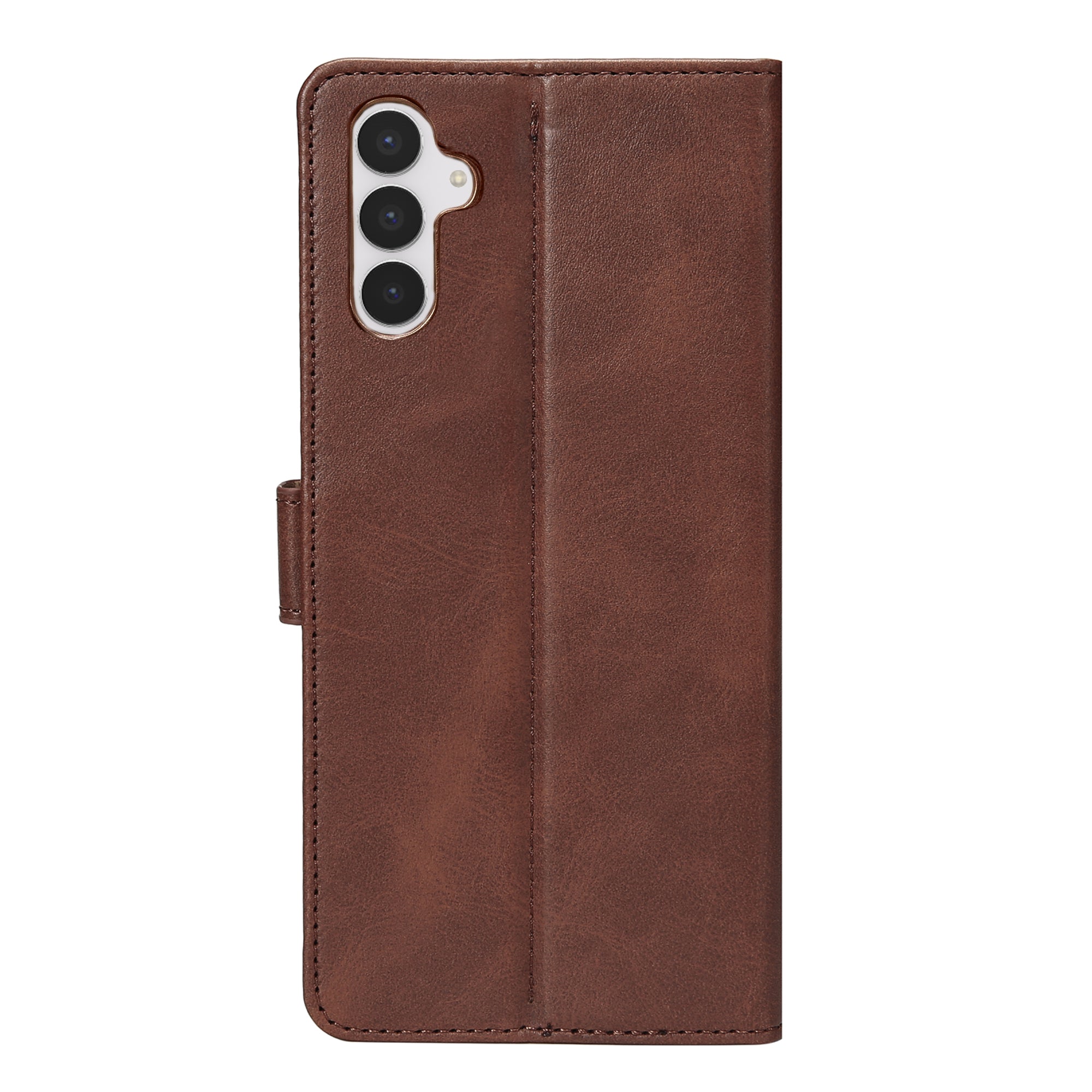 Rixus Bookcase For Samsung Galaxy S25 FE Brown