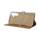 Rixus Bookcase For Samsung Galaxy S25 FE Light Brown