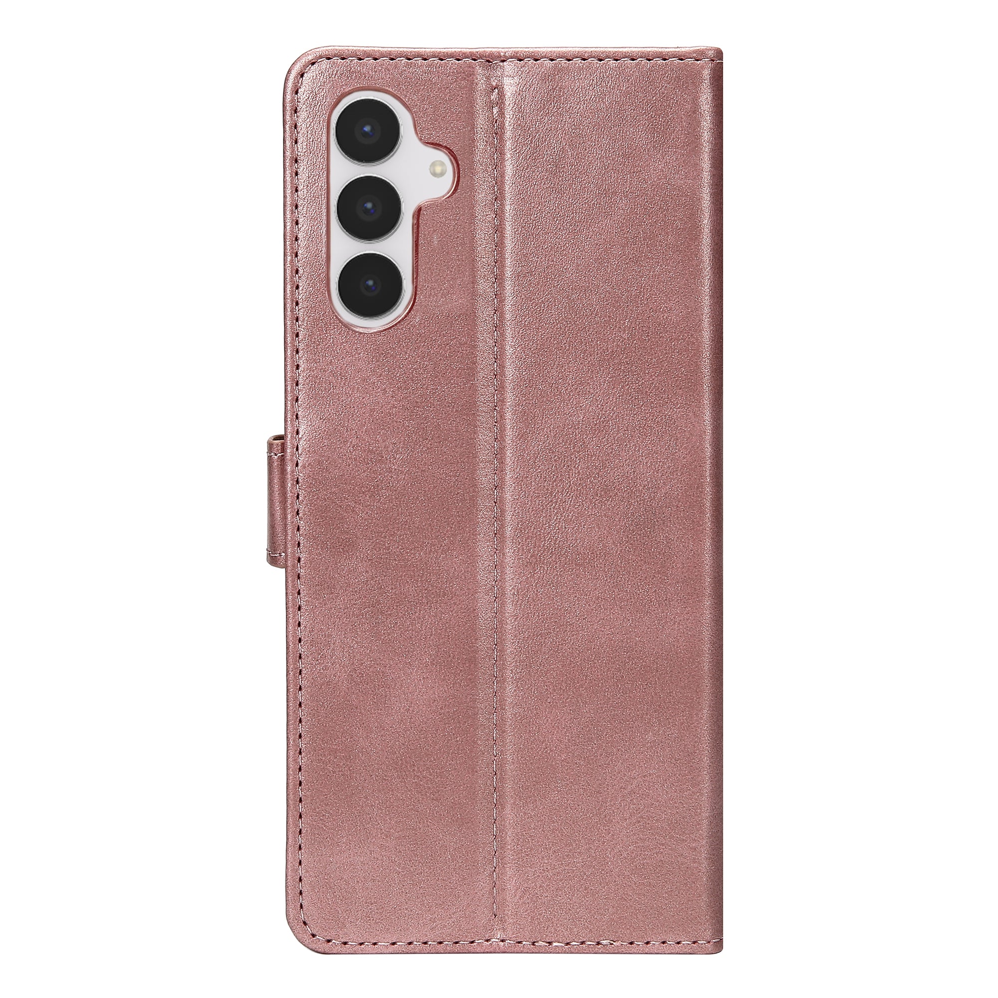 Rixus Bookcase For Samsung Galaxy S25 FE Pink