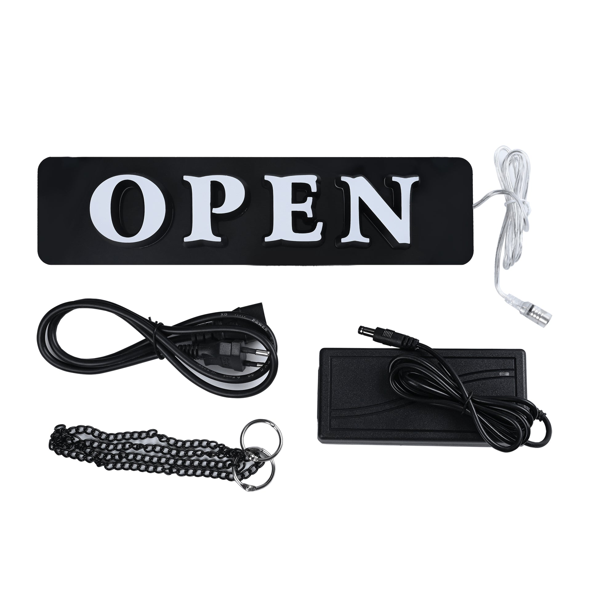 Open Advertising LED Display Board Black