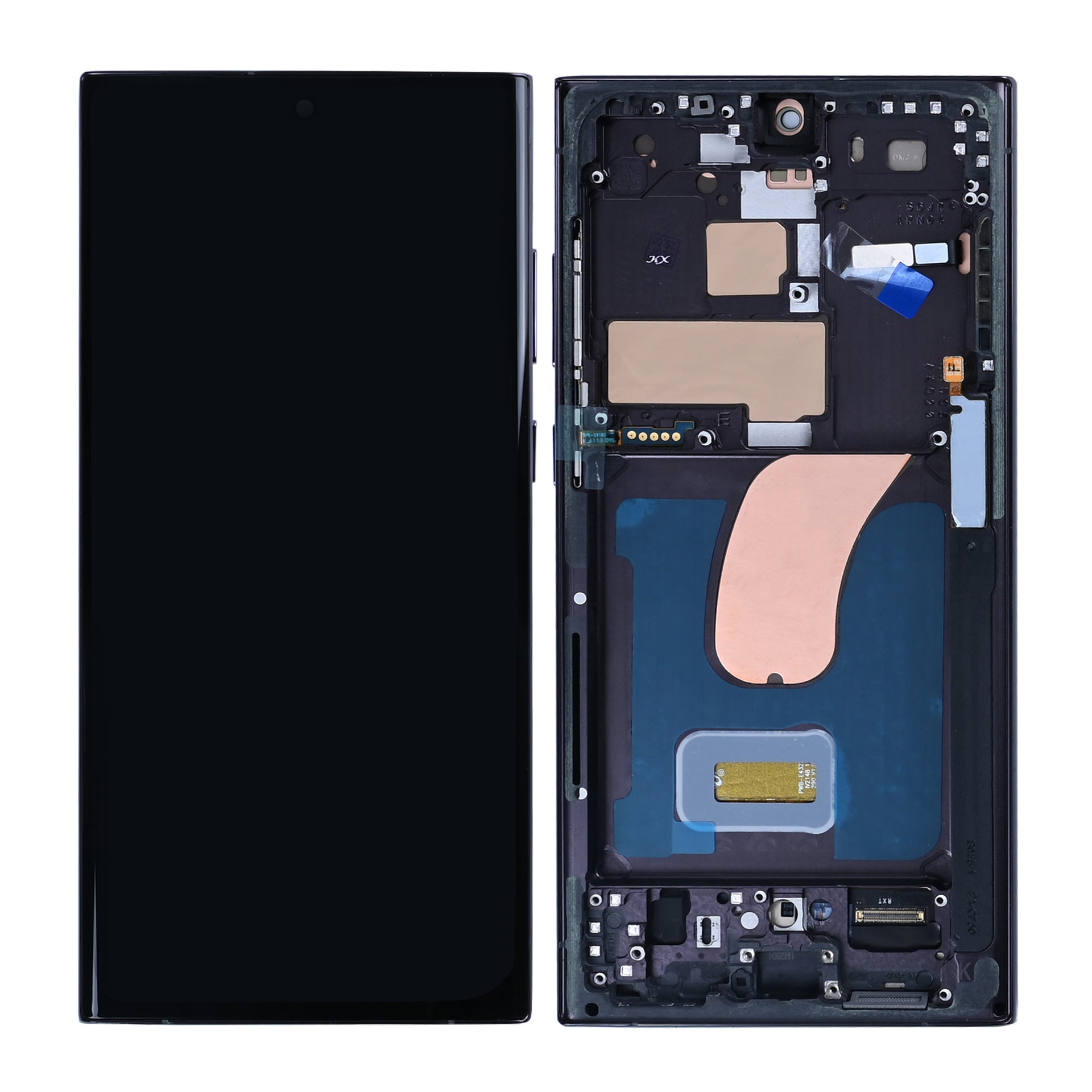 Samsung Galaxy S23 Ultra S918B Display And Digitizer With Frame Phantom Black Soft-OLED