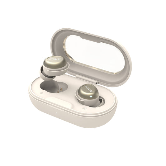 Rixus RXBH14O Sleeping Earbuds With Noise Cancelling Off White