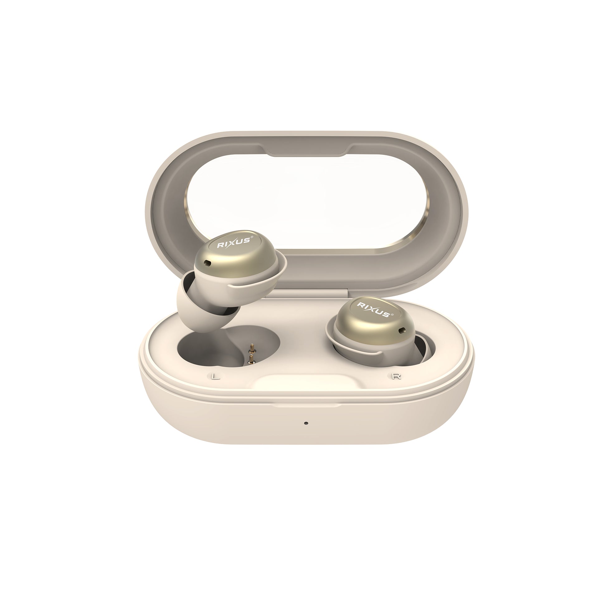 Rixus RXBH14O Sleeping Earbuds With Noise Cancelling Off White