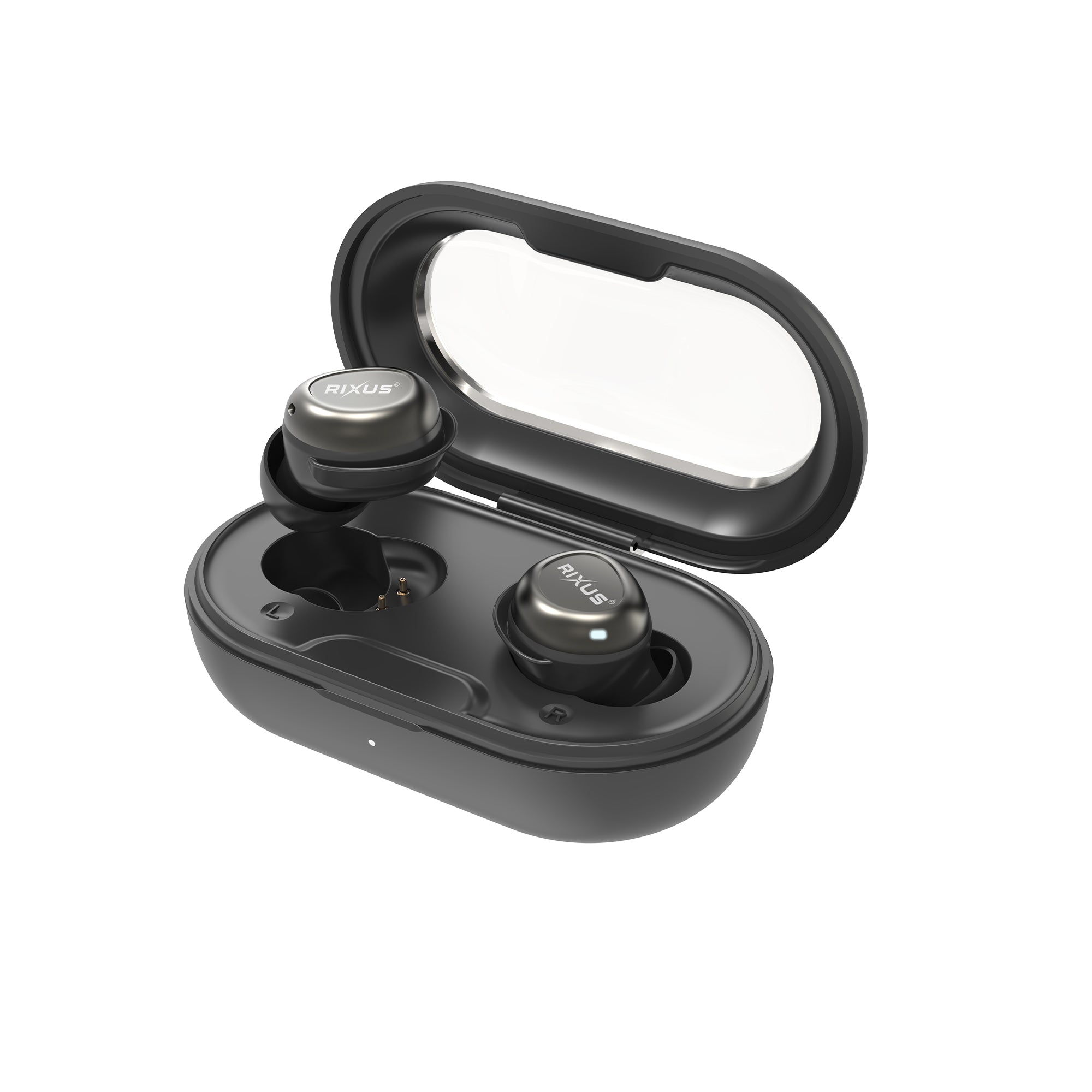 Rixus RXBH14B Sleeping Earbuds With Noise Cancelling Black
