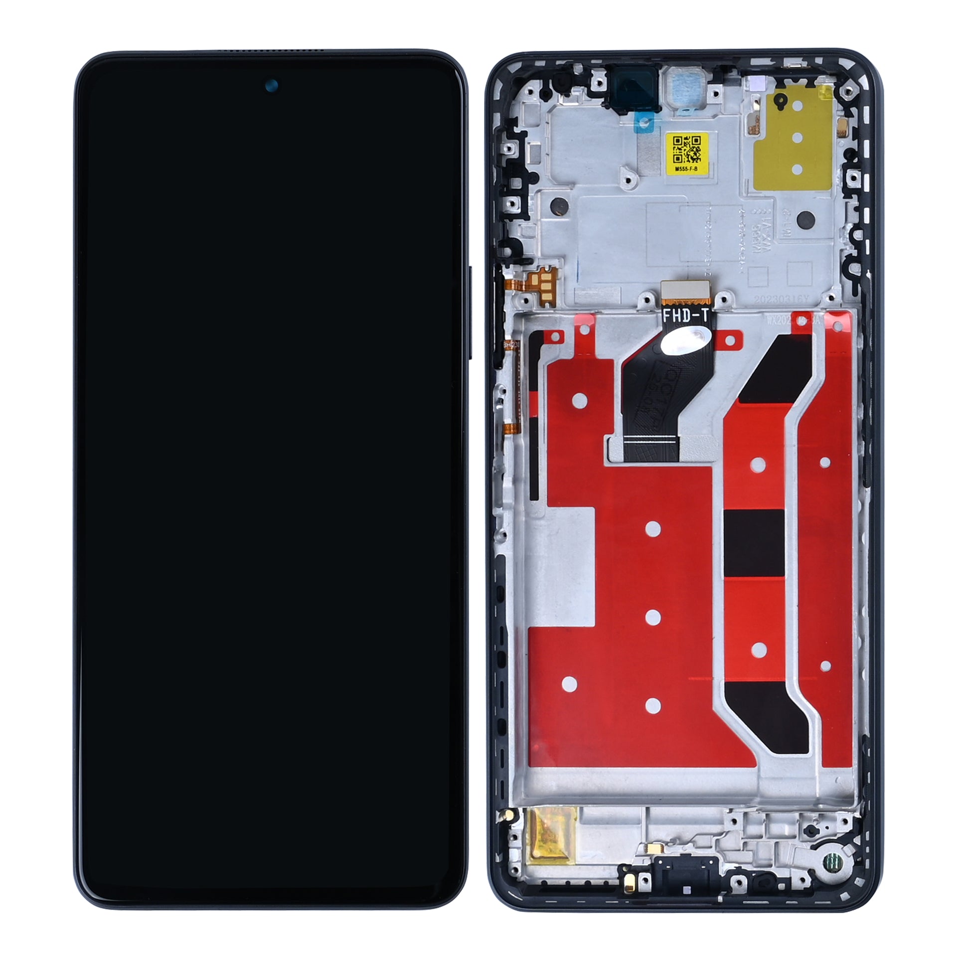Huawei Nova 11i Display And Digitizer With Frame Starry Black OEM