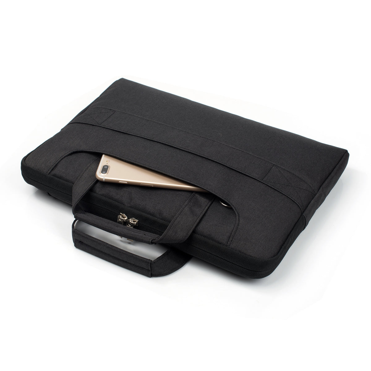 Laptop Sleeve Bag With Shoulder Strap 15, 16.2 inch Black