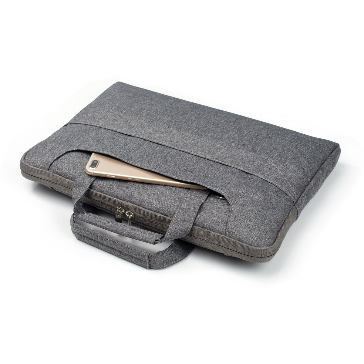 Laptop Sleeve Bag With Shoulder Strap 11, 12 inch Grey