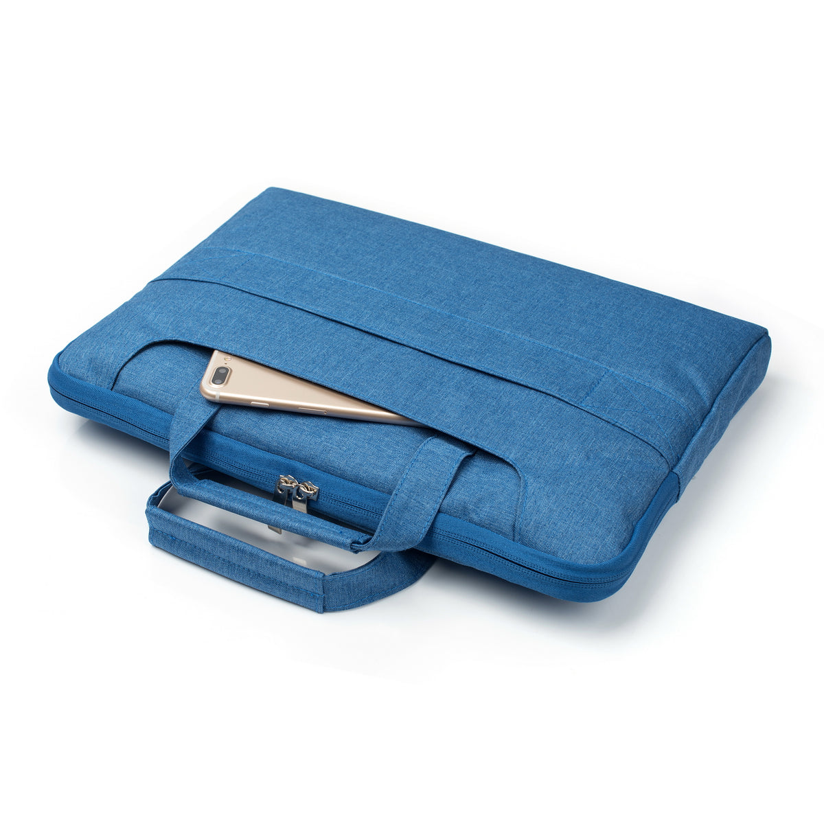 Laptop Sleeve Bag With Shoulder Strap 15, 16.2 inch Denim Blue