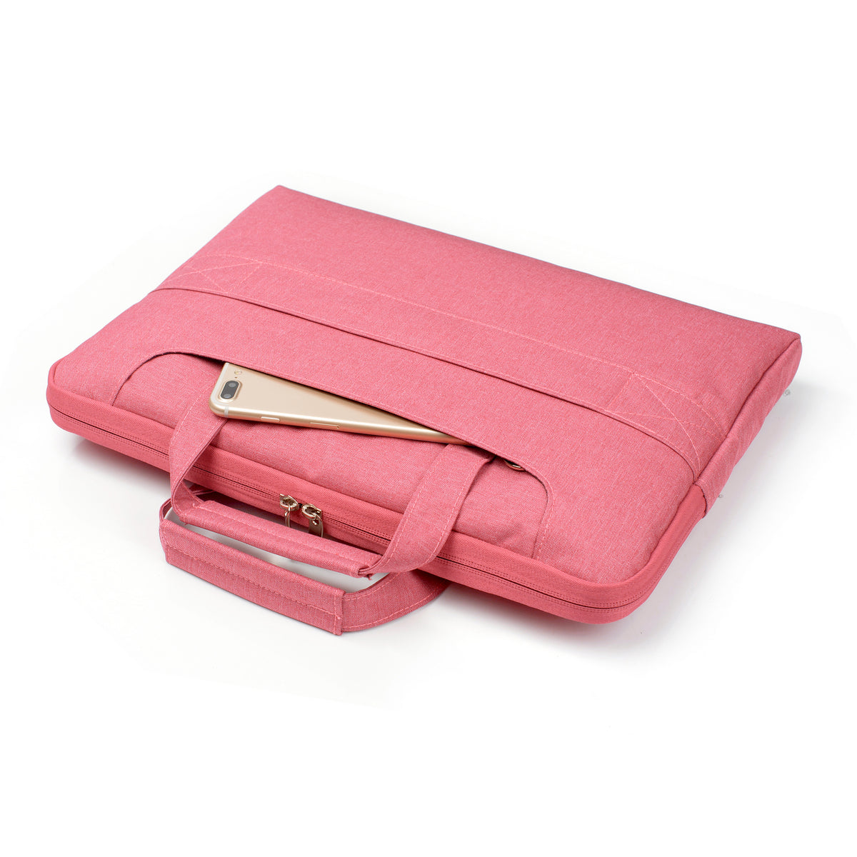 Laptop Sleeve Bag With Shoulder Strap 15, 16.2 inch Pink