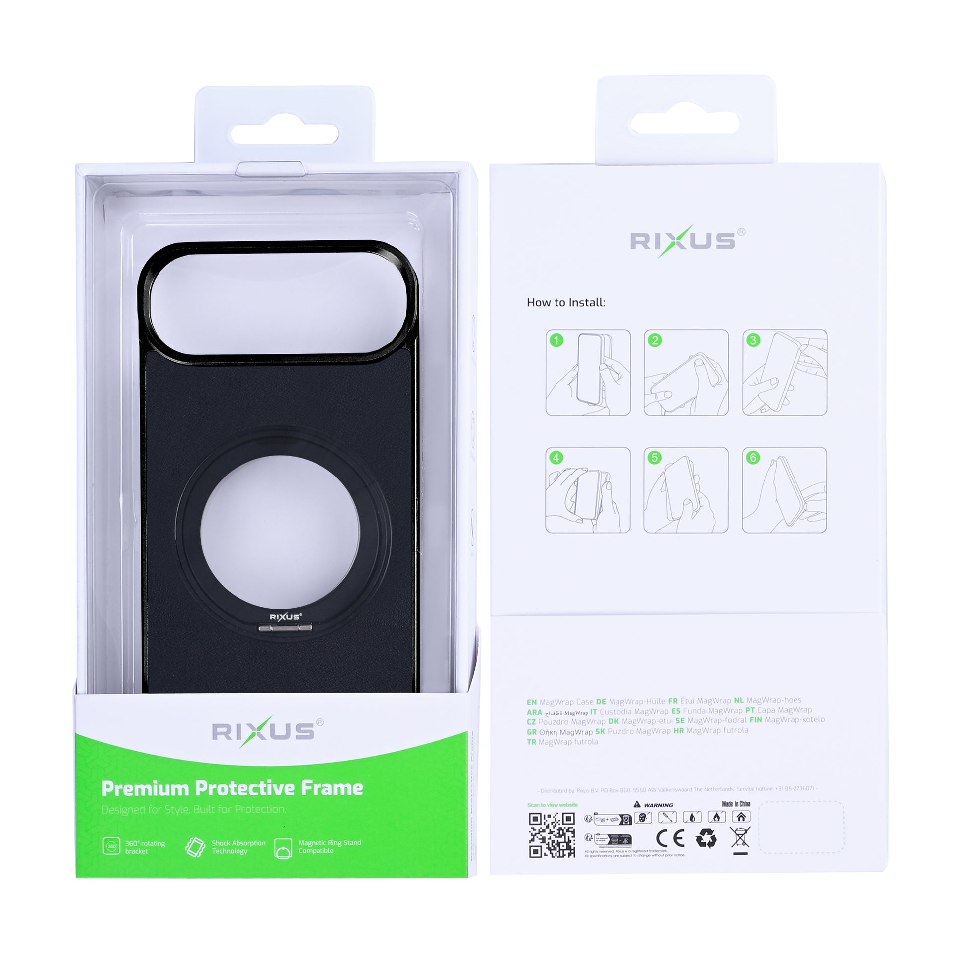 Rixus MagWrap Case For Apple iPhone 17 Air Black