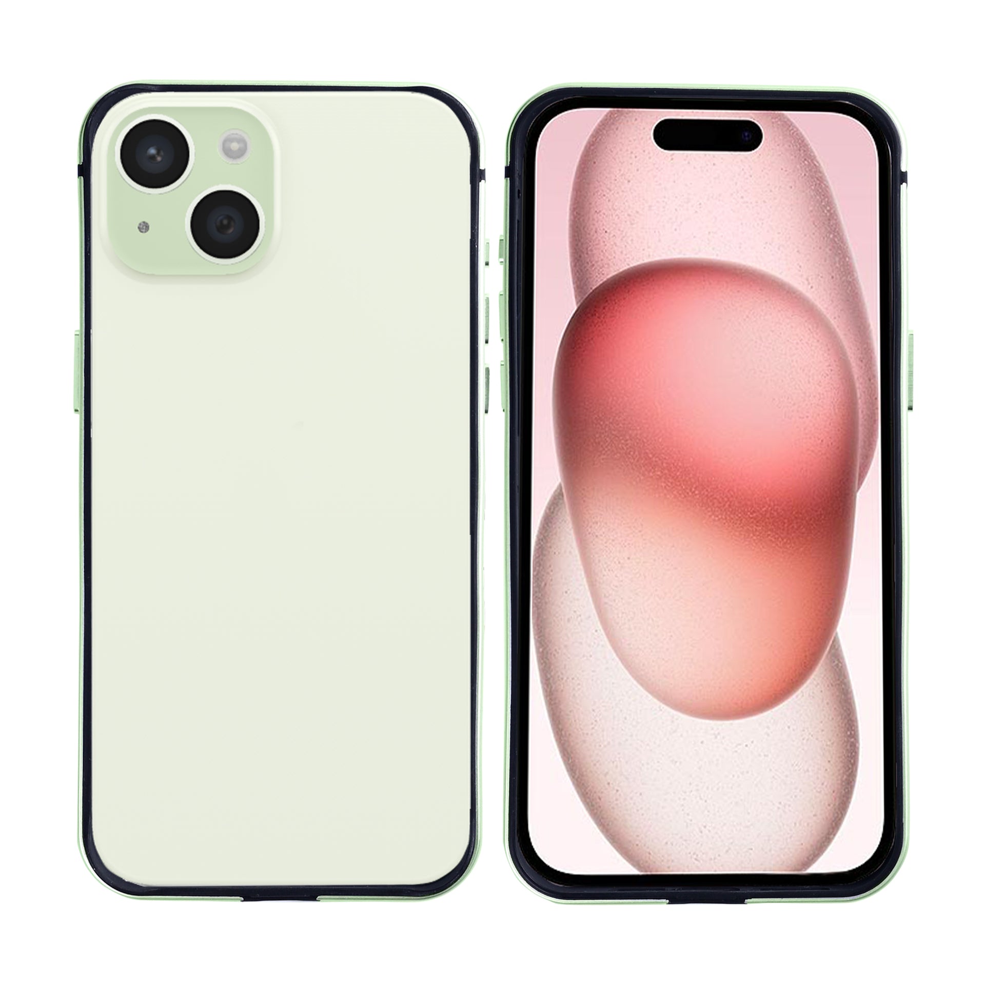 Rixus Crash Guard Case For Apple iPhone 15 Green