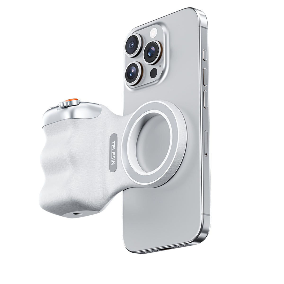 TELESIN Fun Shot Magnetic Grip White