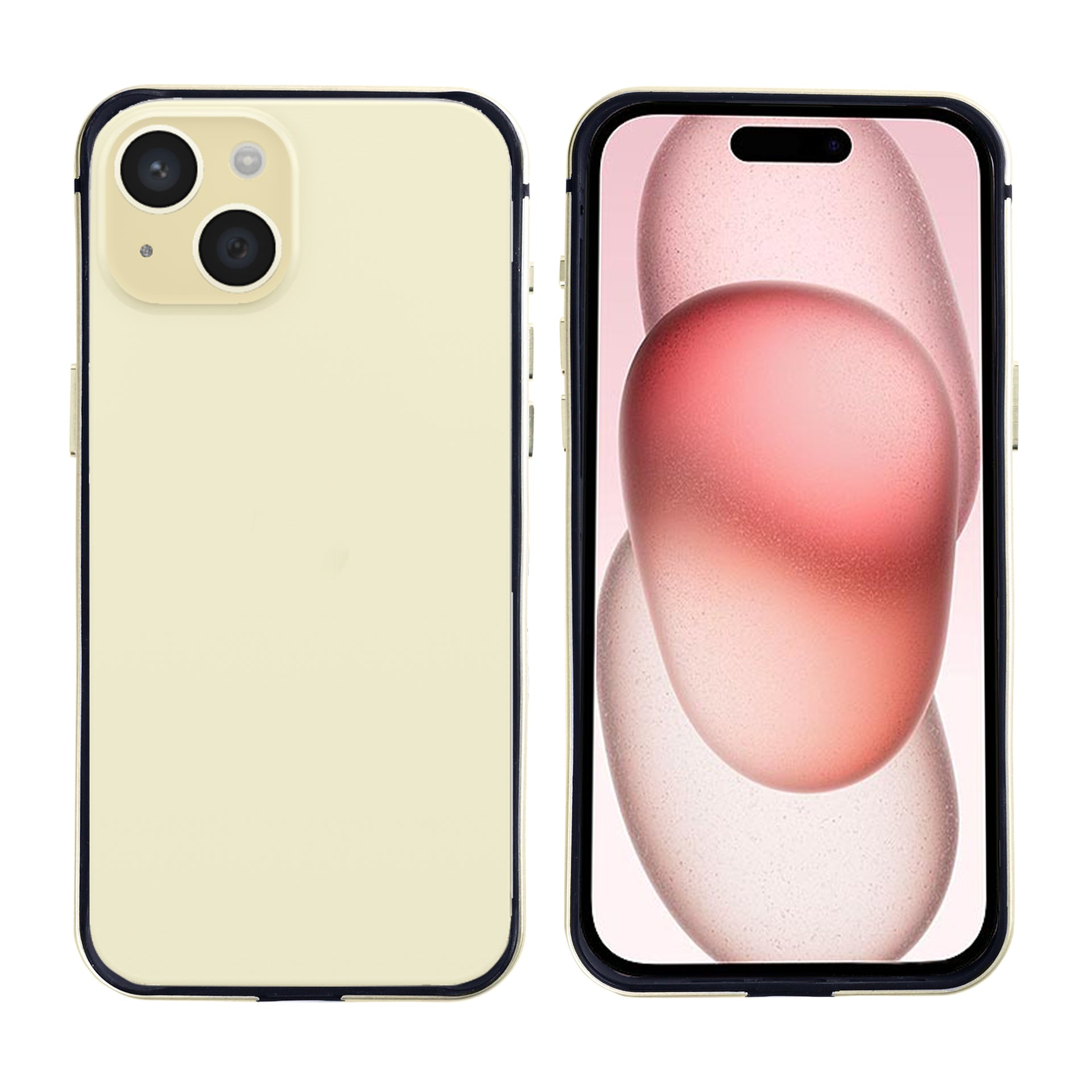 Rixus Crash Guard Case For Apple iPhone 15 Yellow