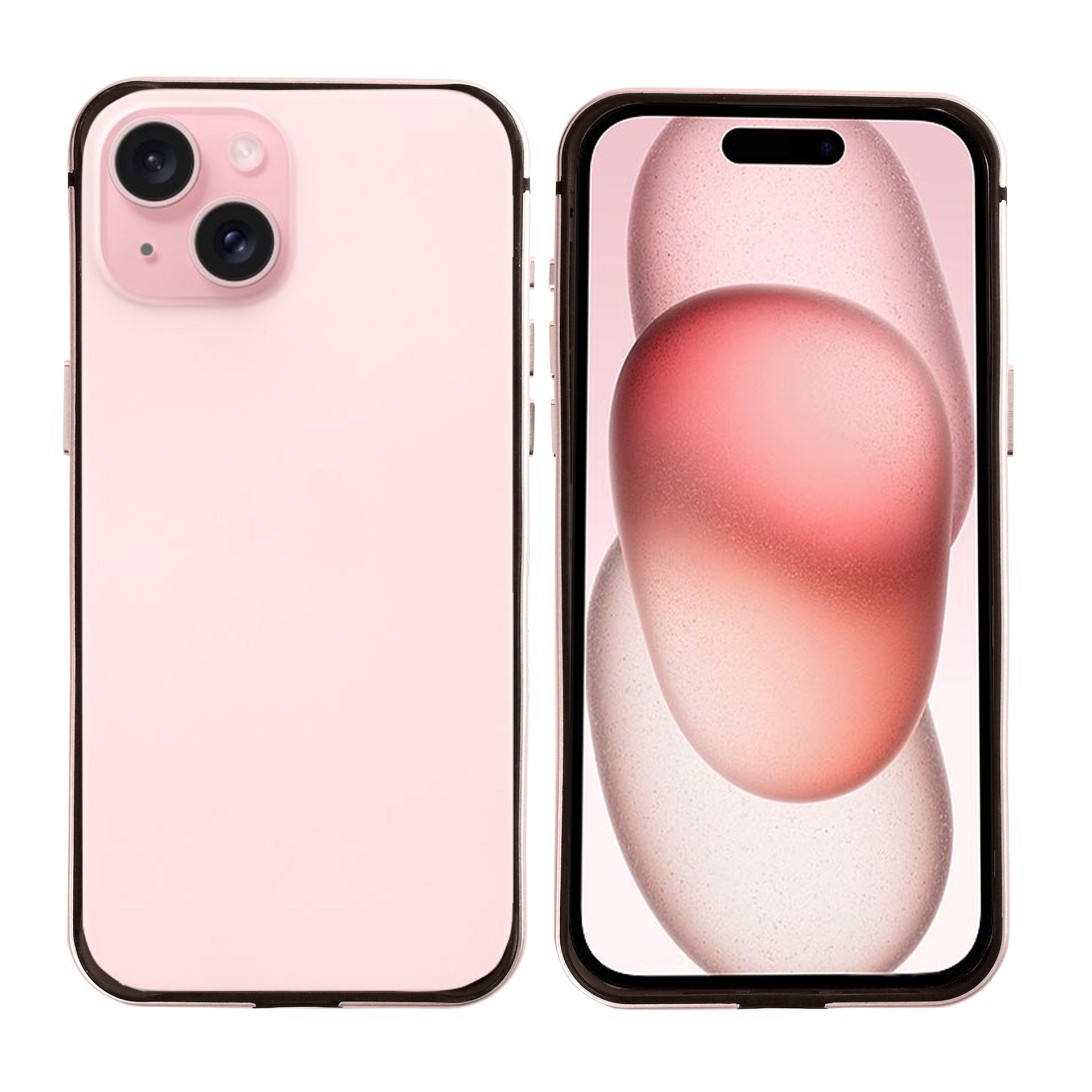 Rixus Crash Guard Case For Apple iPhone 15 Pink