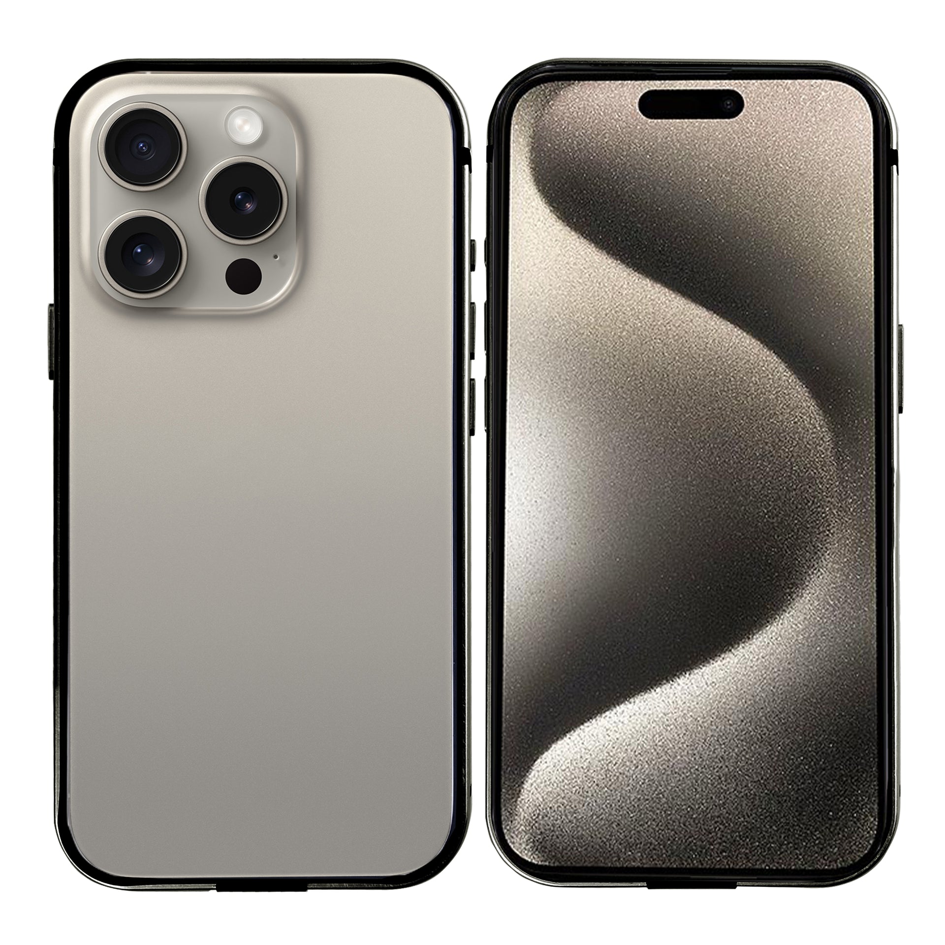 Rixus Crash Guard Case For Apple iPhone 15 Pro Natural Titanium