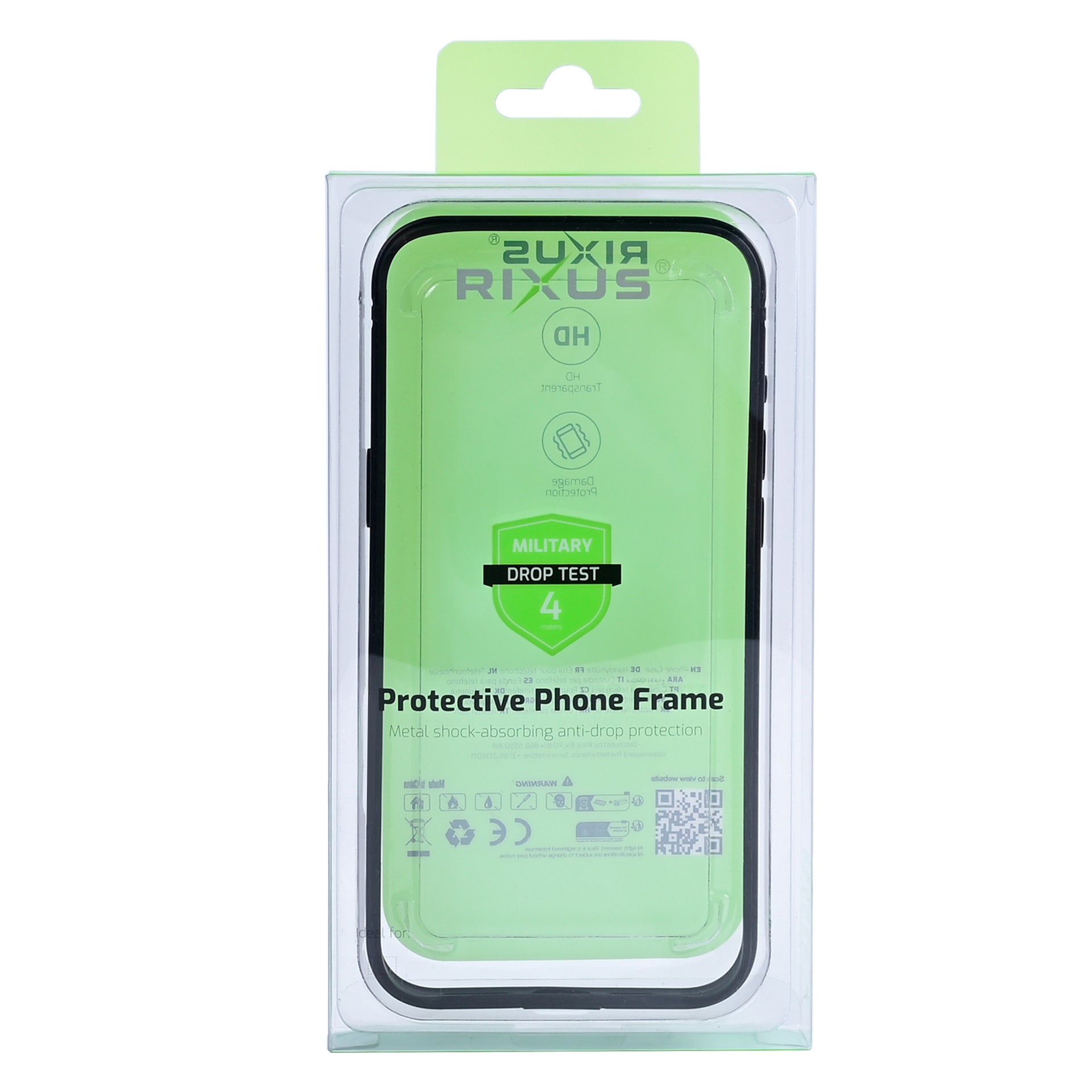 Rixus Crash Guard Case For Apple iPhone 15 Pro Max Black Titanium