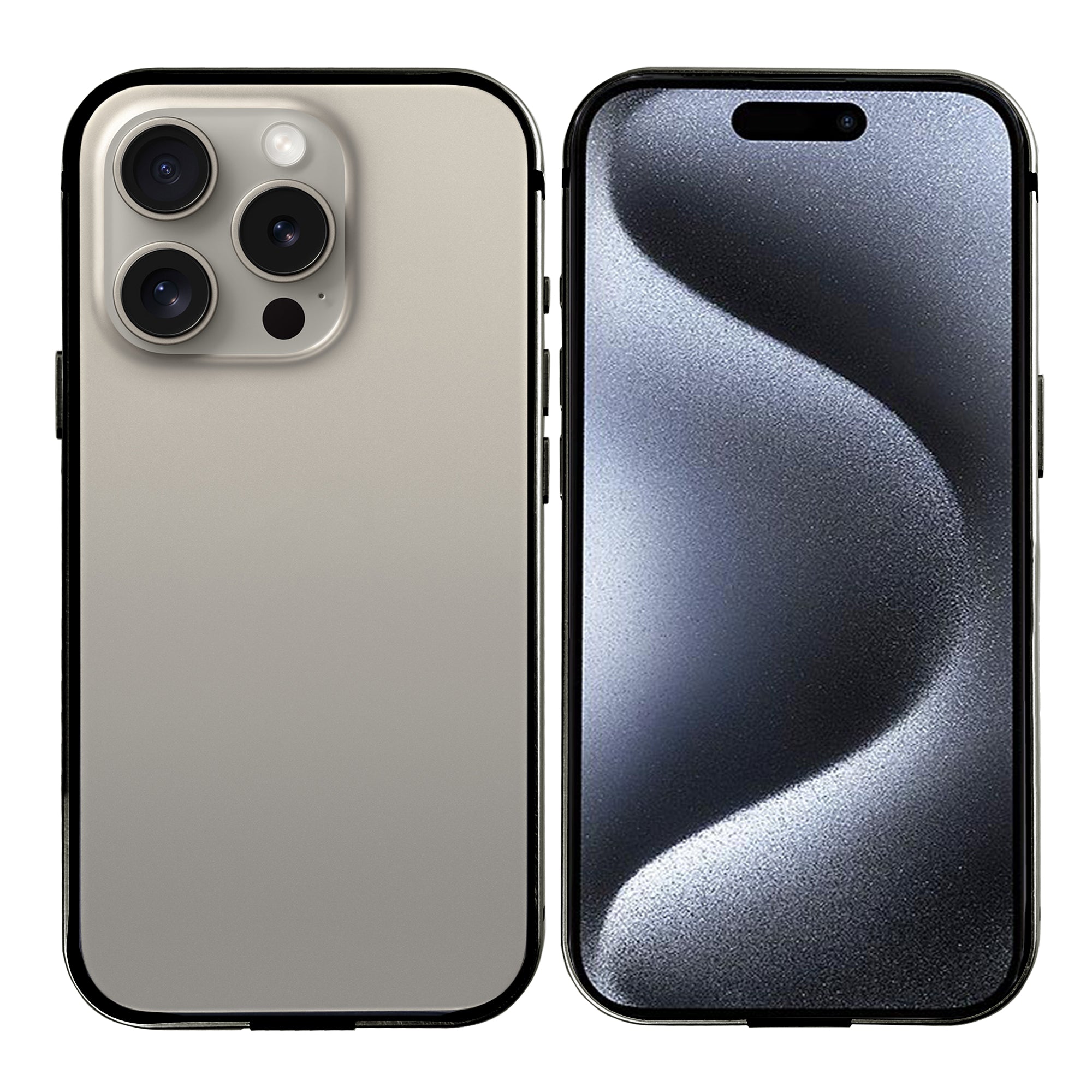 Rixus Crash Guard Case For Apple iPhone 15 Pro Max Natural Titanium