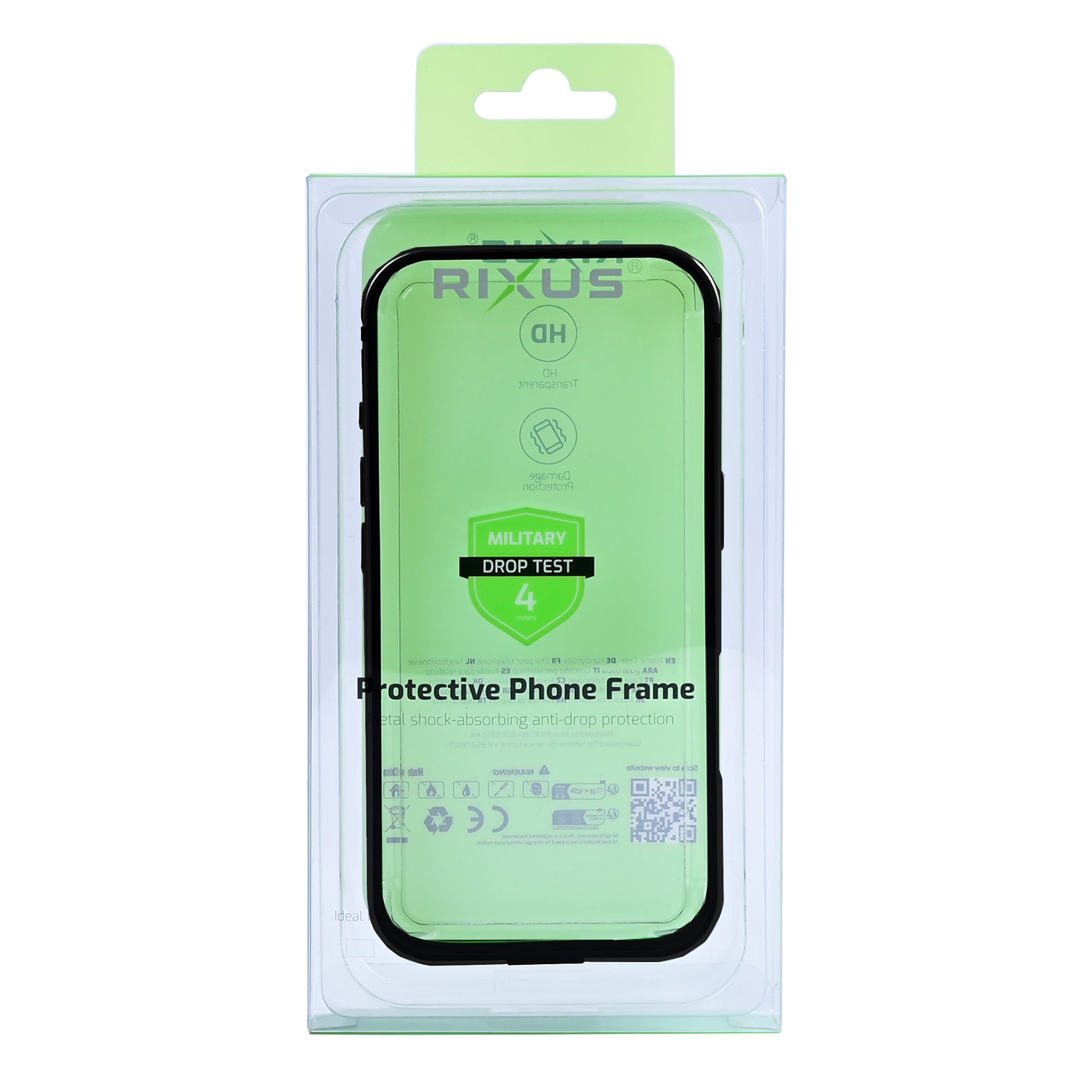 Rixus Crash Guard Case For Apple iPhone 16 Black