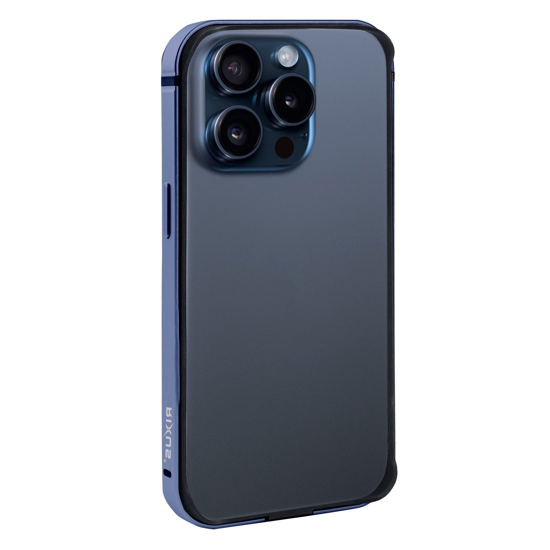 Rixus Crash Guard Case For Apple iPhone 15 Pro Max Blue Titanium