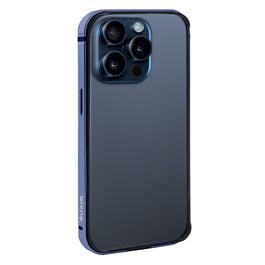 Rixus Crash Guard Case For Apple iPhone 15 Pro Max Blue Titanium