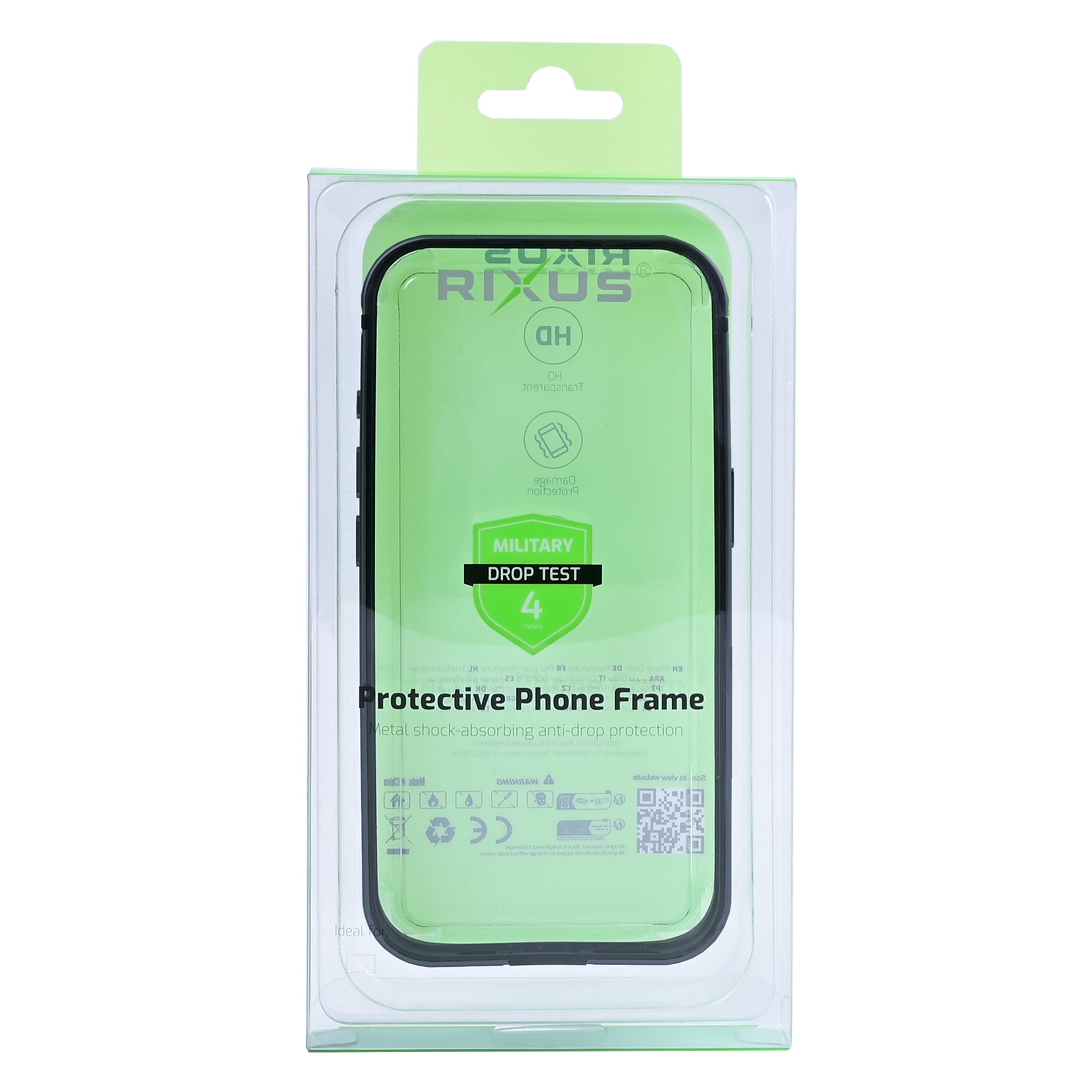 Rixus Crash Guard Case For Apple iPhone 15 Pro Max Blue Titanium