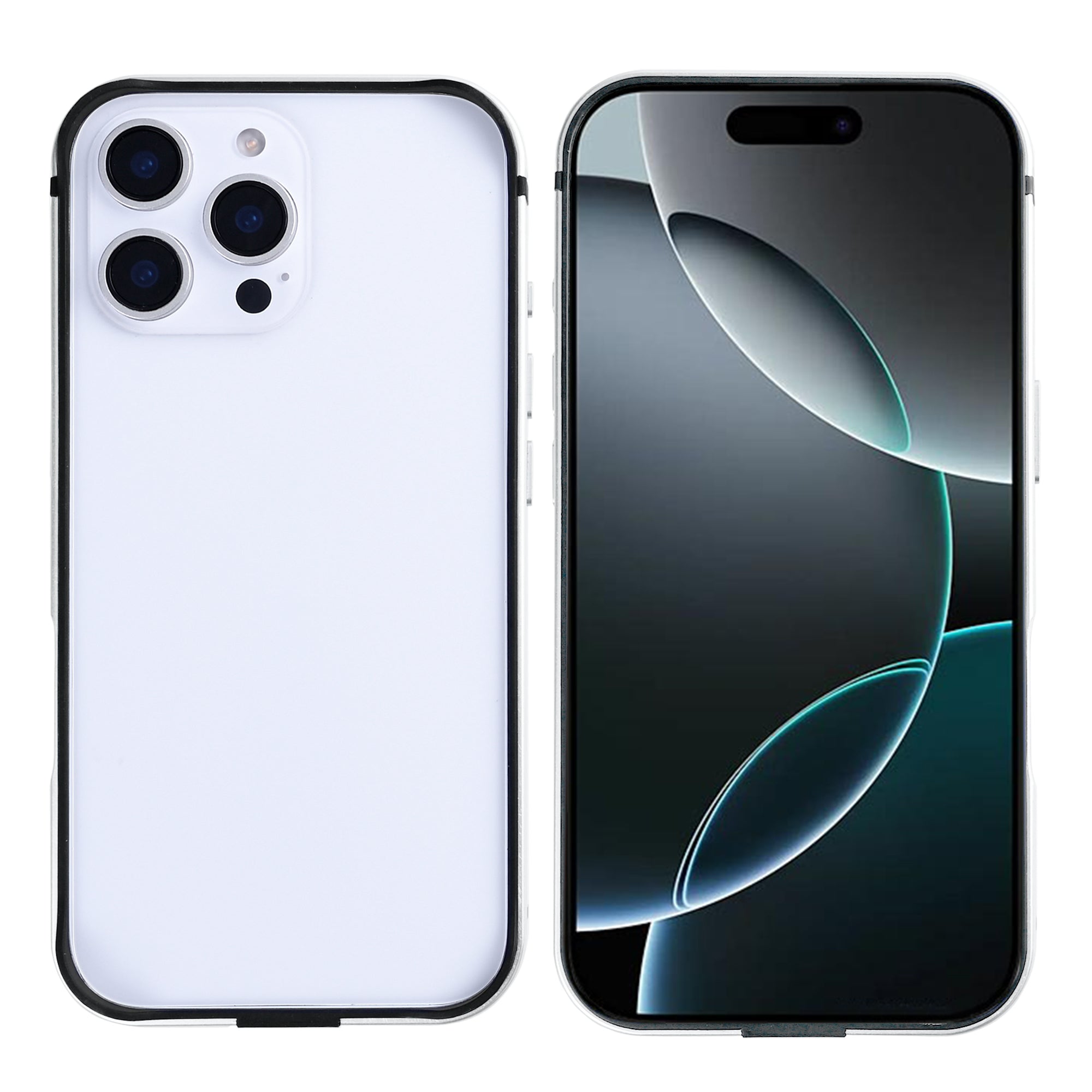 Rixus Crash Guard Case For Apple iPhone 16 Pro White Titanium