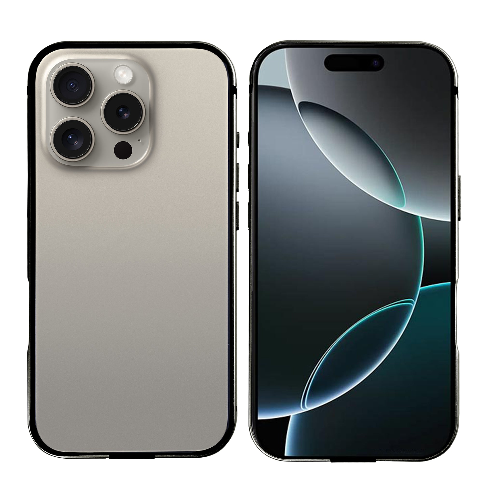 Rixus Crash Guard Case For Apple iPhone 16 Pro Natural Titanium