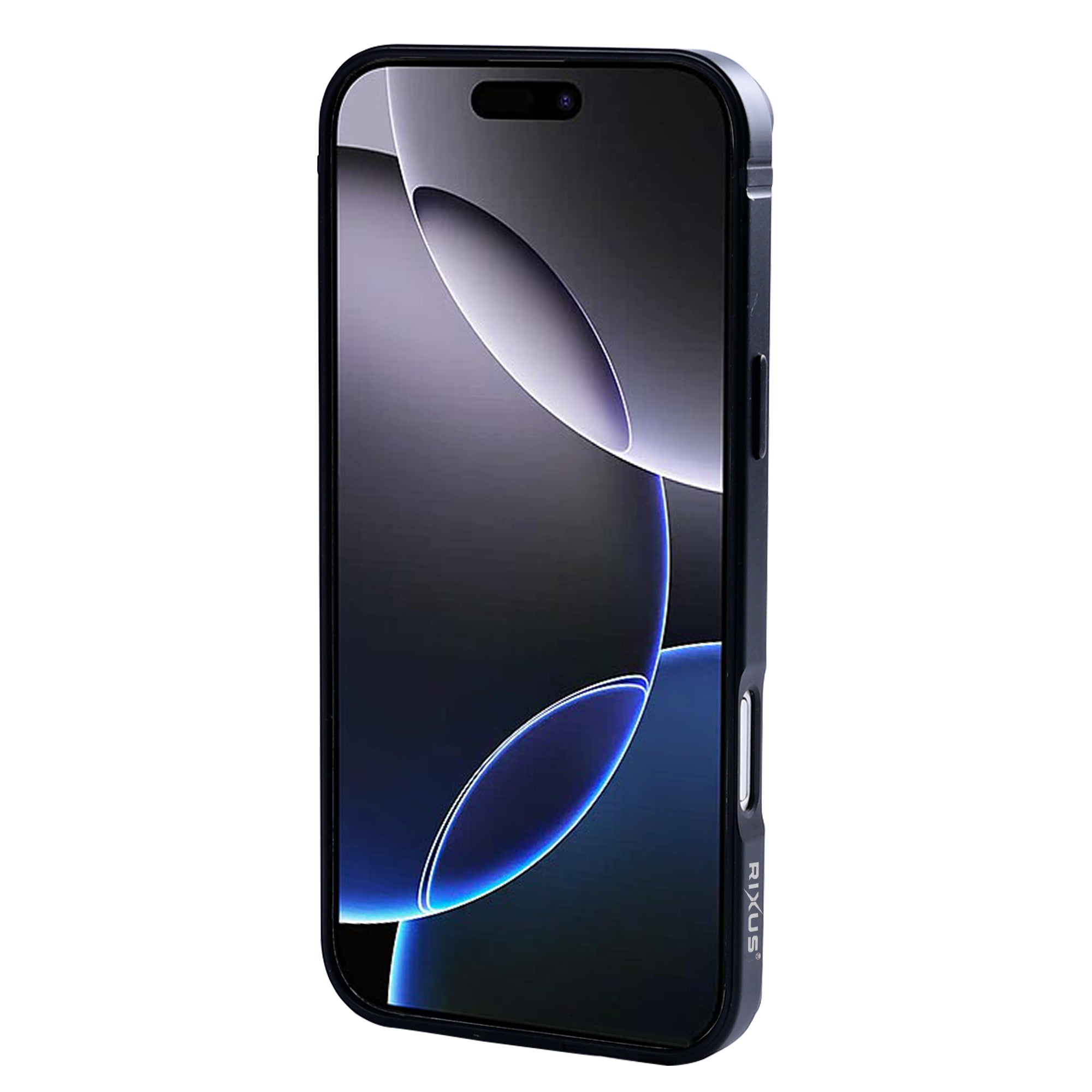 Rixus Crash Guard Case For Apple iPhone 16 Pro Max Black Titanium