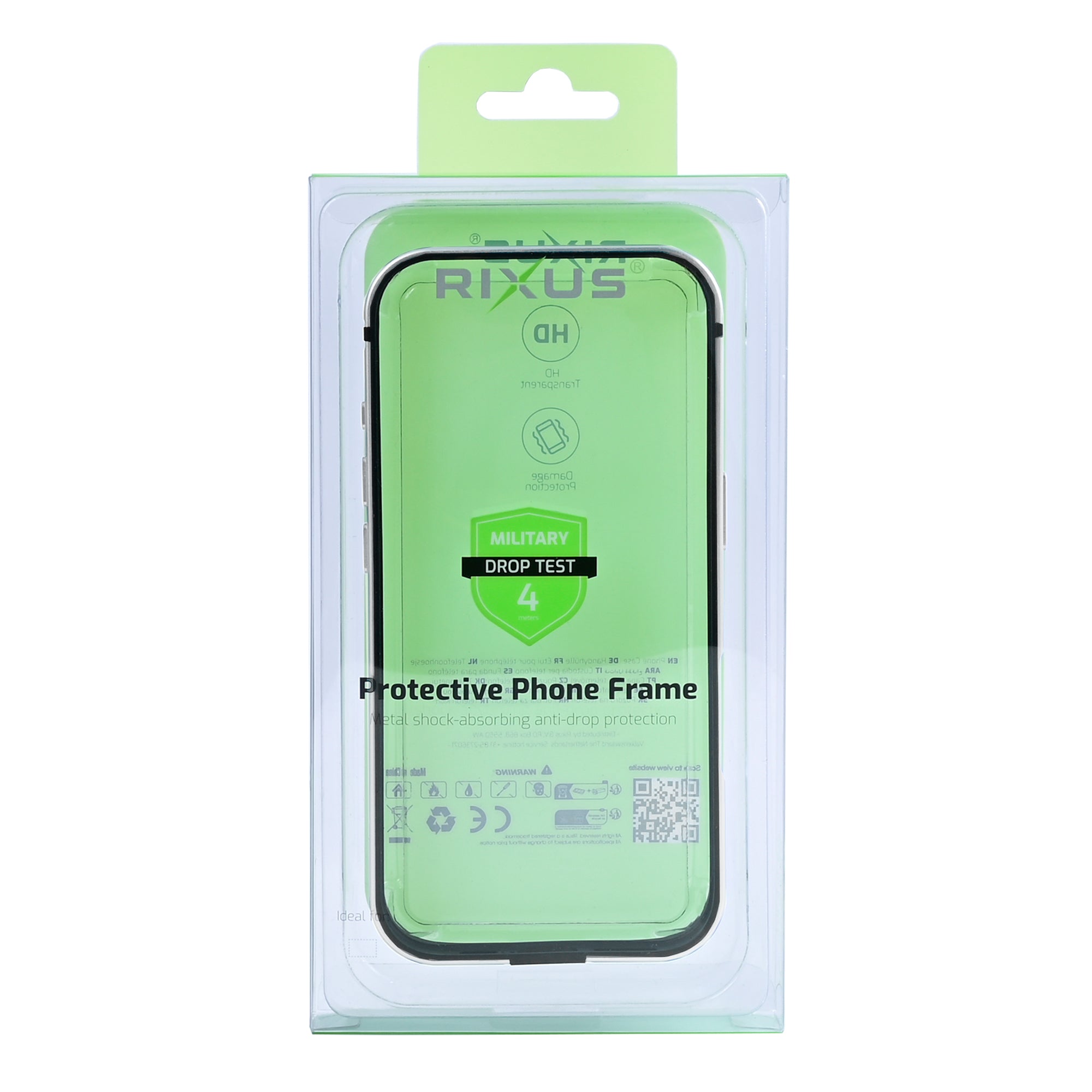 Rixus Crash Guard Case For Apple iPhone 16 Pro Max White Titanium