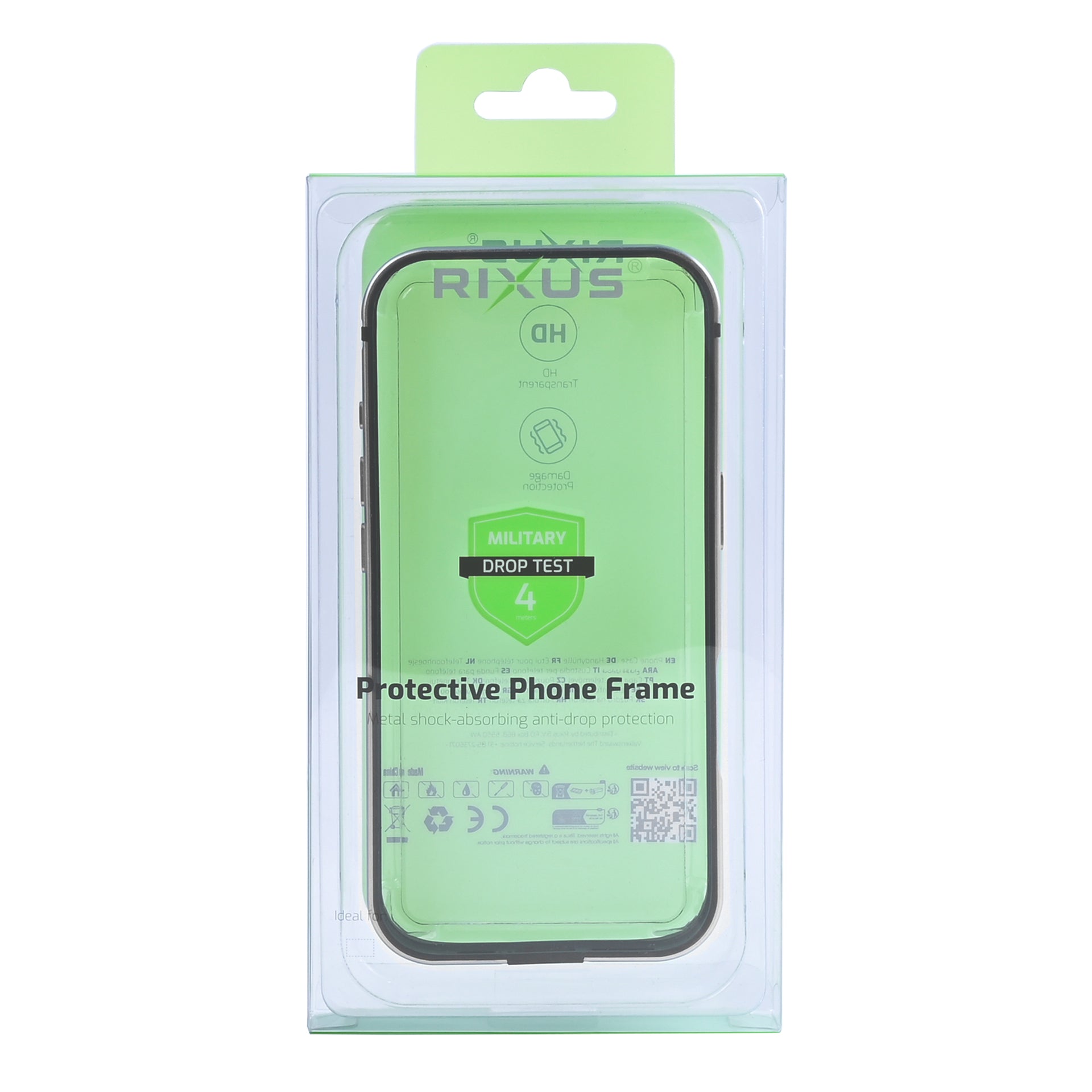 Rixus Crash Guard Case For Apple iPhone 17 Pro Light Grey