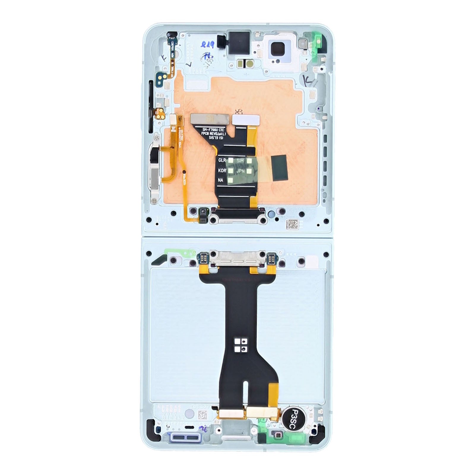 Samsung Galaxy Z Flip7 F766B Main Display And Digitizer With Frame Mint Service Pack