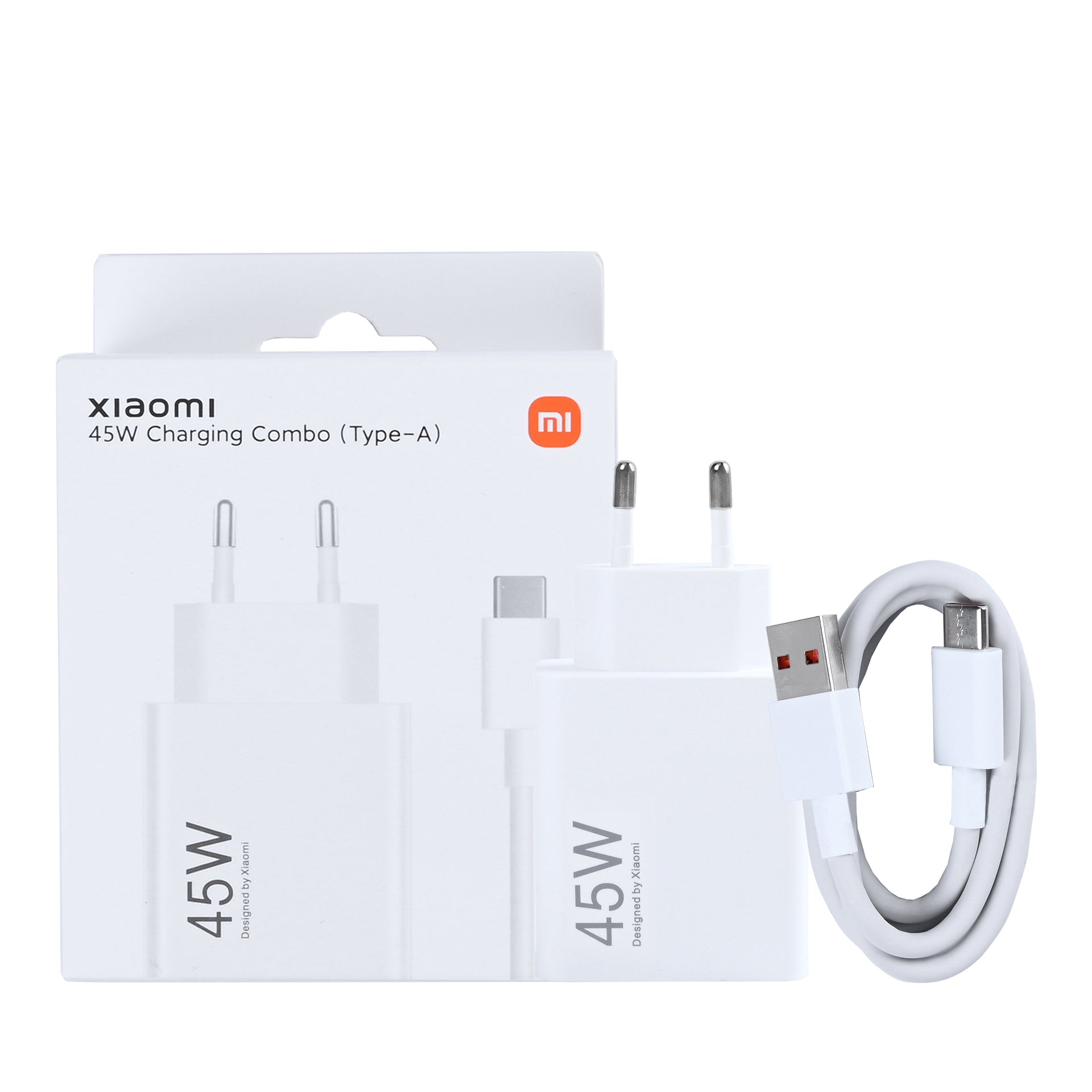 Xiaomi Charging Combo MDY-17-EF USB-A 100cm 45W White Original Retail Box