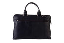 BLUCACTUS LB1007BK Leather Laptop Bag 14 inch Black