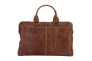 BLUCACTUS LB1006LB Leather Laptop Bag 14 inch Brown