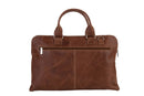 BLUCACTUS LB1006LB Leather Laptop Bag 14 inch Brown