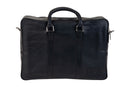BLUCACTUS OB1003BK Leather Office Bag Black