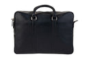 BLUCACTUS OB1003BK Leather Office Bag Black
