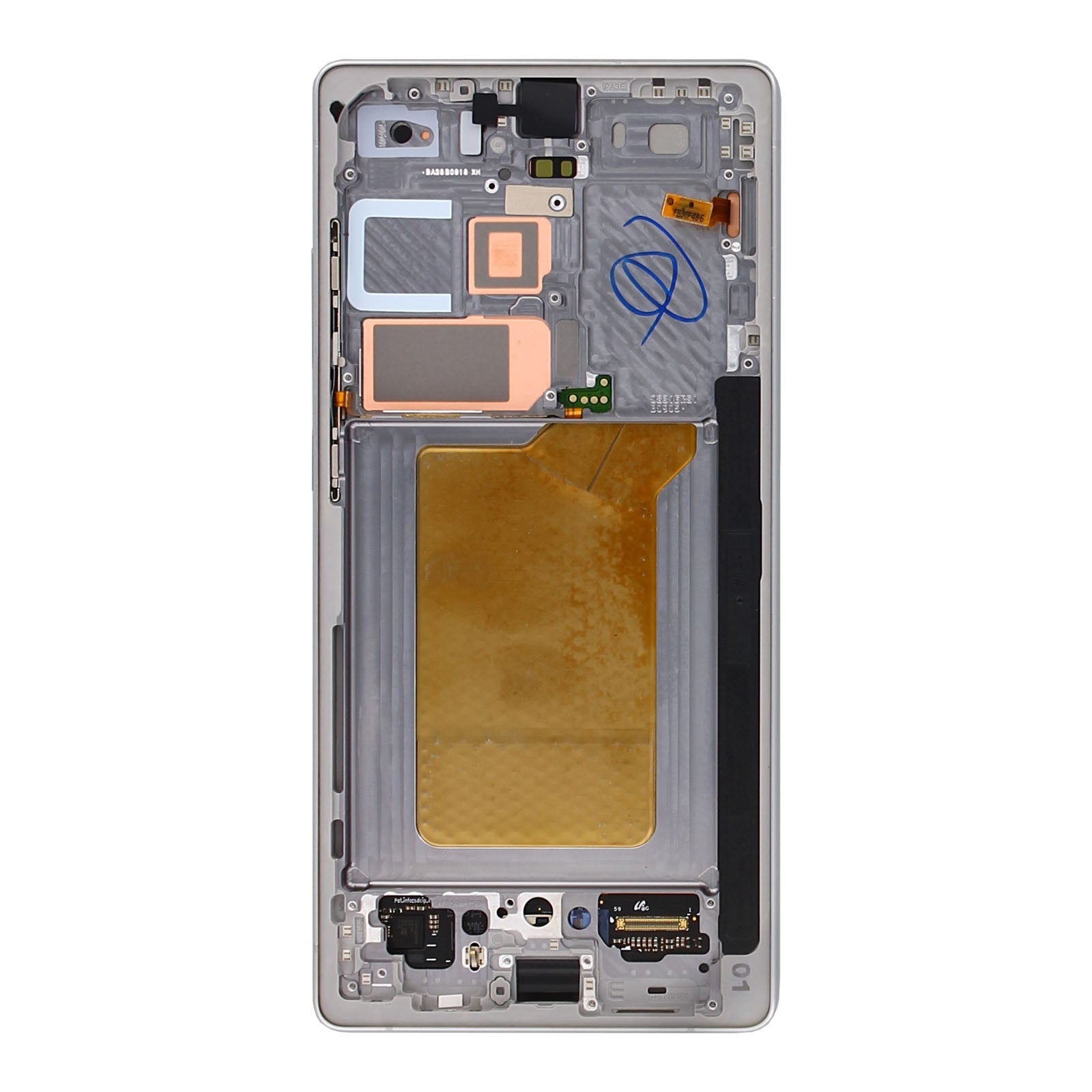Samsung Galaxy S25 Ultra S938B Display And Digitizer With Frame Titanium Silver Pre-Assembled