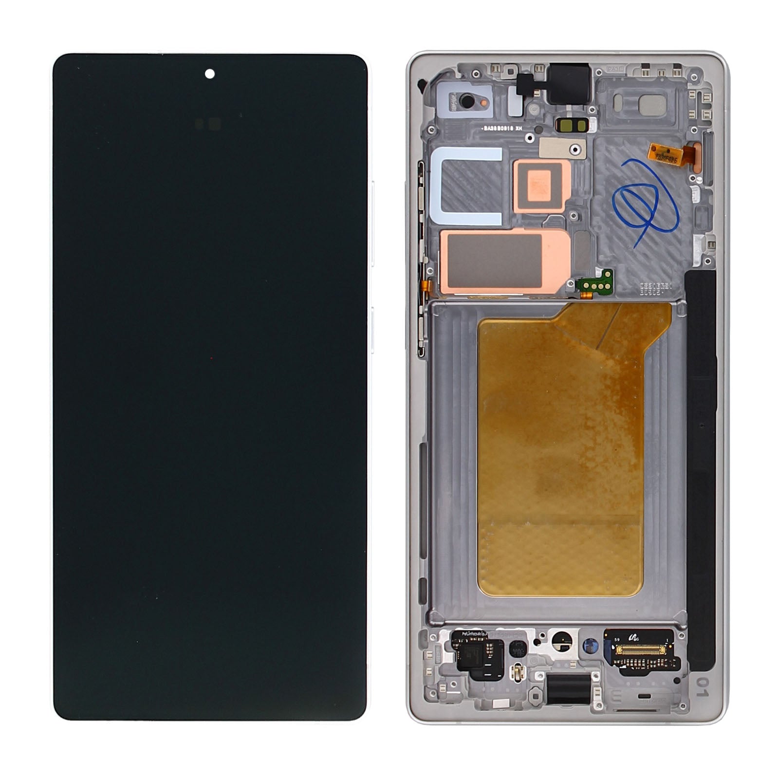 Samsung Galaxy S25 Ultra S938B Display And Digitizer With Frame Titanium Silver Pre-Assembled