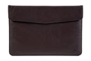 BLUCACTUS OF1002BR Leather Laptop Folder 14 inch Dark Brown